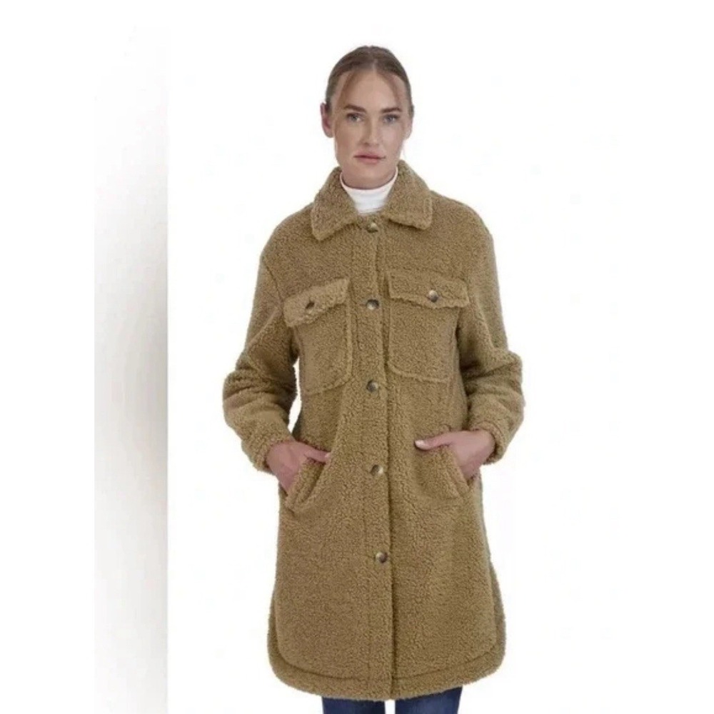 Sebby Collection Reversible Teddy Sherpa Jacket - Size L